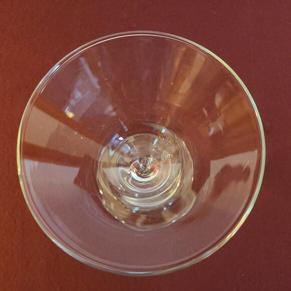 Libbey #37799 Vintage Clear Martini Glass With Zig Zag Z-Stem Mixed Drinks Glass - Picture 9 of 13